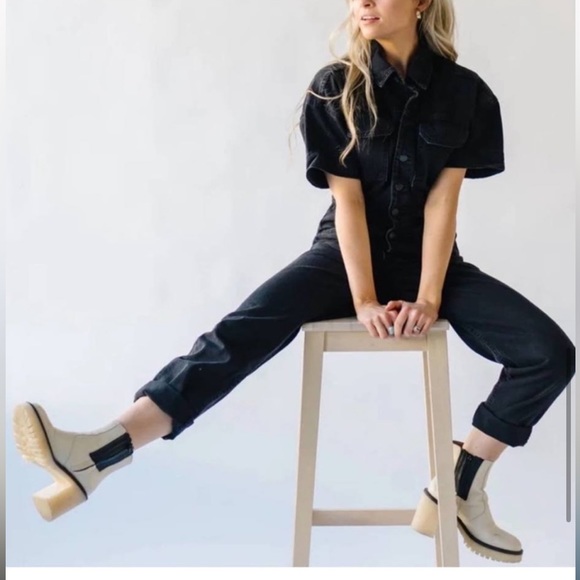 Chunky Heel Free people leather boots - Picture 12 of 17